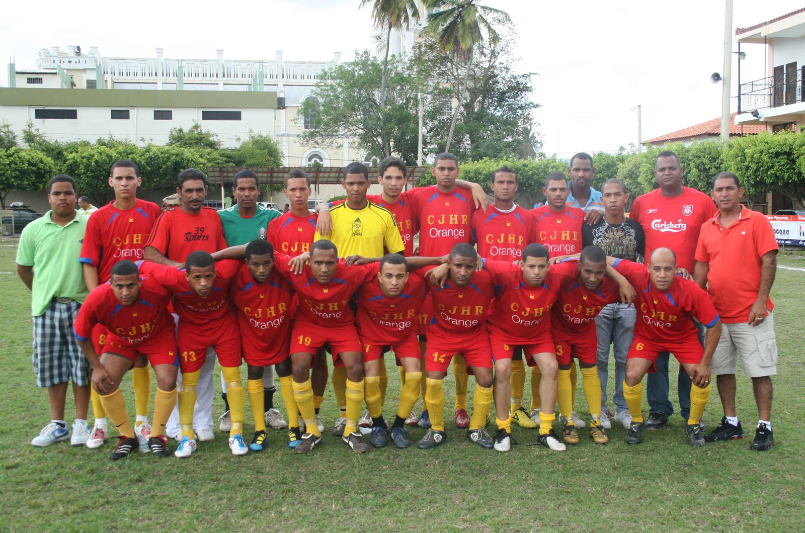 Equipo del José Horacio Rodríguez ganador de la justa número 40 del Fútbol Superior de Moca.
